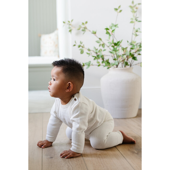 Heirloom Baby Outfit, Cream - Two Pieces - 4