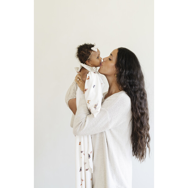 Minky Stretch Luxe Swaddle, Butterfly - Swaddles - 4