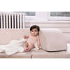 Bamboo Cotton Girls Tank Bodysuits, Mauve + White (3-Pack) - Onesies - 2