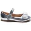 Lydia Bow Flats, Silver - Mary Janes - 2