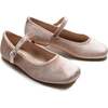 Michelle Satin Velvet Flats, Powder - Mary Janes - 1 - thumbnail
