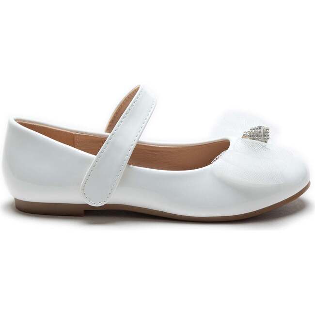 Lucille Bow Flats, White - Mary Janes - 2
