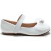 Lucille Bow Flats, White - Mary Janes - 2