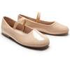 Satin Colette Flats, Skin - Mary Janes - 3