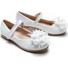Dahlia Flower Flats, White - Mary Janes - 1 - thumbnail