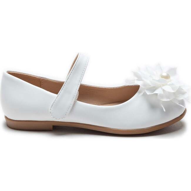 Dahlia Flower Flats, White - Mary Janes - 2