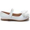 Dahlia Flower Flats, White - Mary Janes - 2
