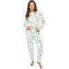 Women's Trunks Up Jersey Long PJ Set - Pajamas - 2