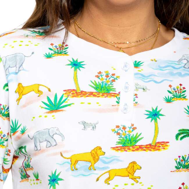 Women's Trunks Up Jersey Long PJ Set - Pajamas - 4