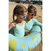 Pam Anti-UV Swimsuit, Turquoise - One Pieces - 3