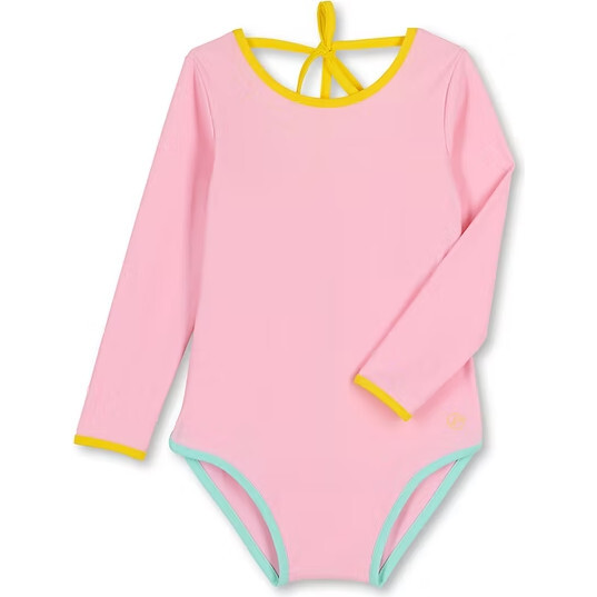 Kim Anti-UV One-Piece Swimsuit, Pink