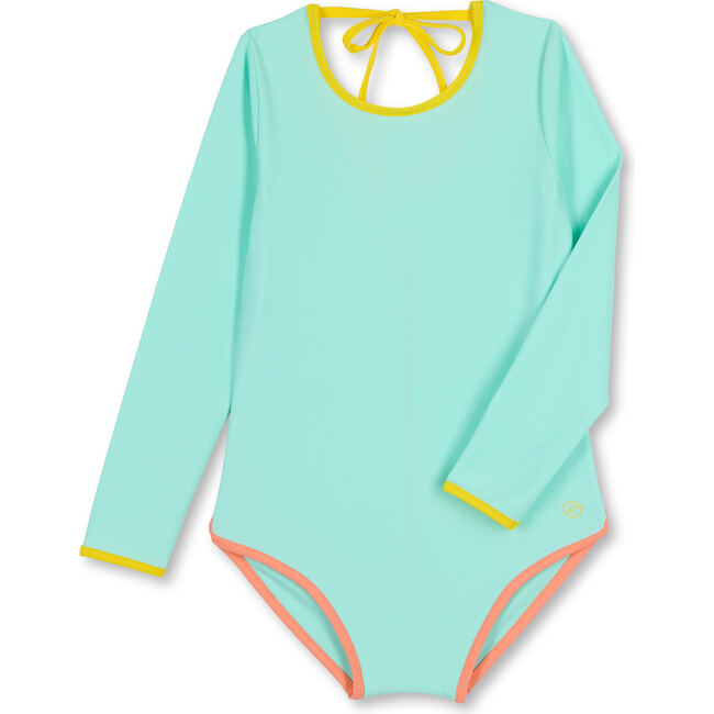 Kim Anti-UV One-Piece Swimsuit, Turquoise