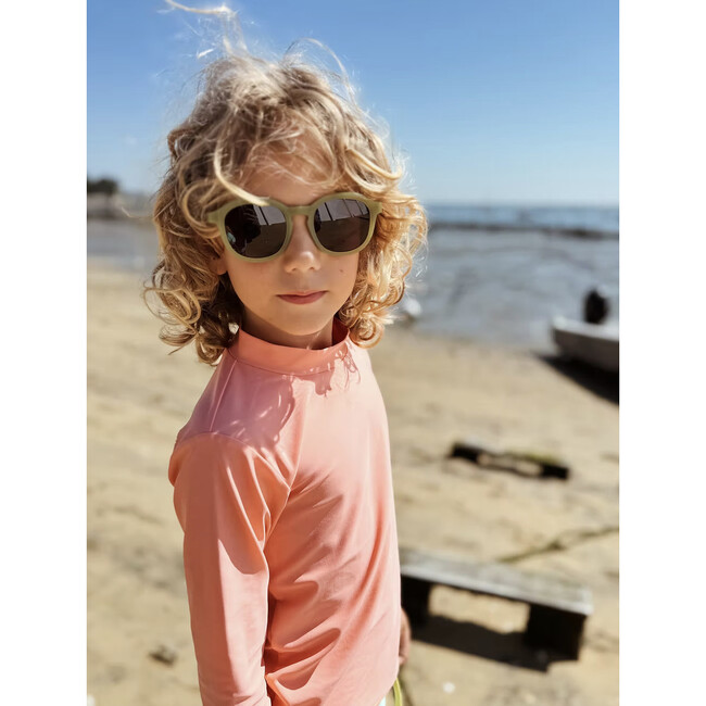 Anti-UV Swim Shirt, Papaya Peach - Rash Guards - 2