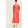 Seville Long Dress, Lobster - Dresses - 2
