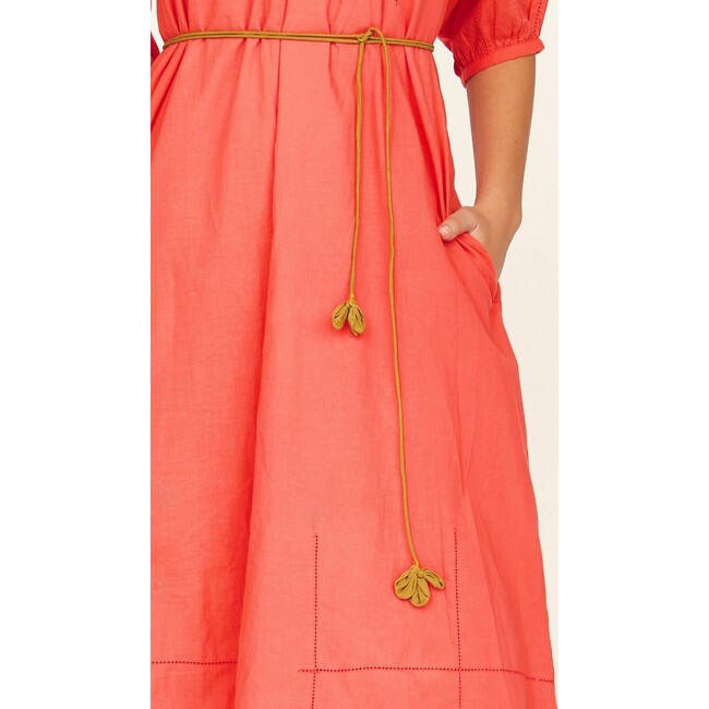 Seville Long Dress, Lobster - Dresses - 4