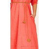 Seville Long Dress, Lobster - Dresses - 4