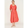 Seville Long Dress, Lobster - Dresses - 5
