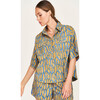 Kyoto Short Sleeved Shirt, Bluefish - Blouses - 2
