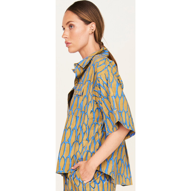 Kyoto Short Sleeved Shirt, Bluefish - Blouses - 5