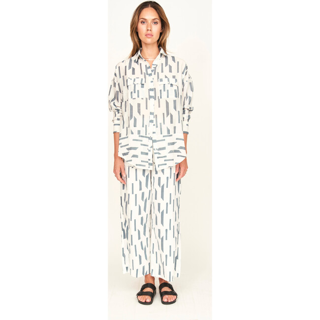 Kyoto Shirt, White Rainfall