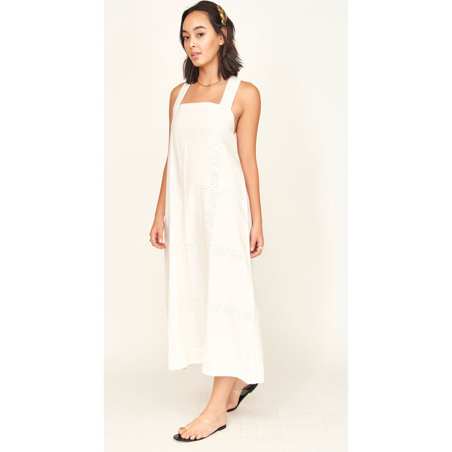 Ica Dress, White Marine Eyelet - Dresses - 2