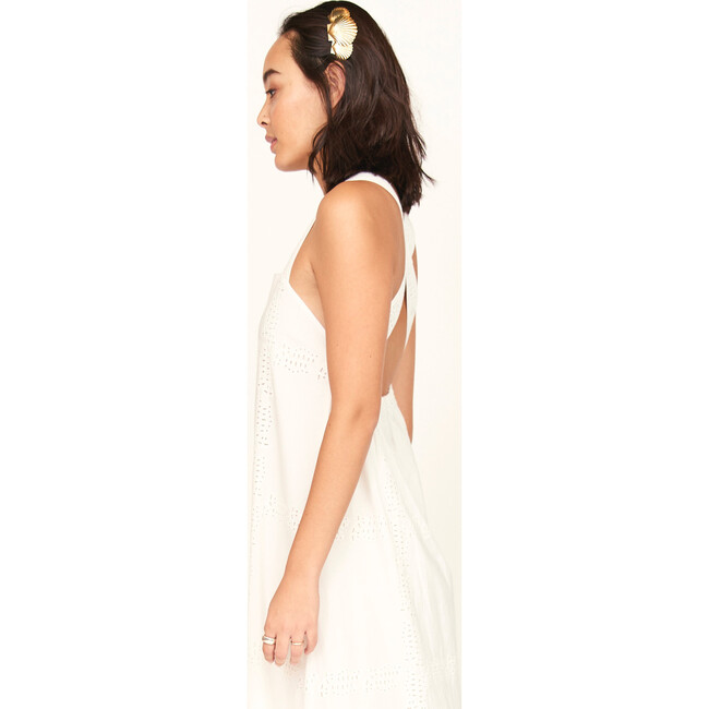 Ica Dress, White Marine Eyelet - Dresses - 3