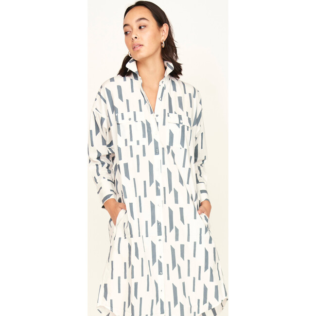 Kyoto House Dress, White Rainfall - Dresses - 5