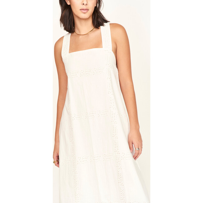 Ica Dress, White Marine Eyelet - Dresses - 6