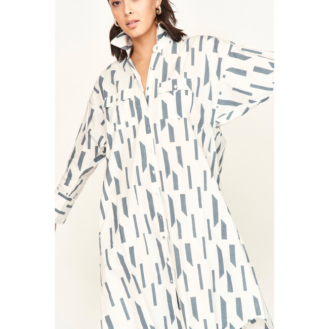 Kyoto House Dress, White Rainfall - Dresses - 6