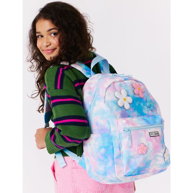 Kids' Backpack,  Dreamy Tie-Dye With Flowers - Backpacks - 2