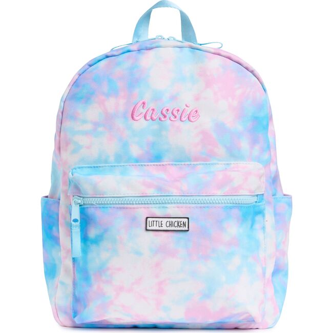 Kids' Backpack, Dreamy Tie-Dye With Embroidered Name