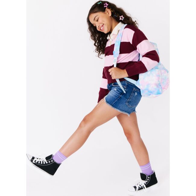 Kids' Backpack, Dreamy Tie-Dye With Embroidered Name - Backpacks - 2