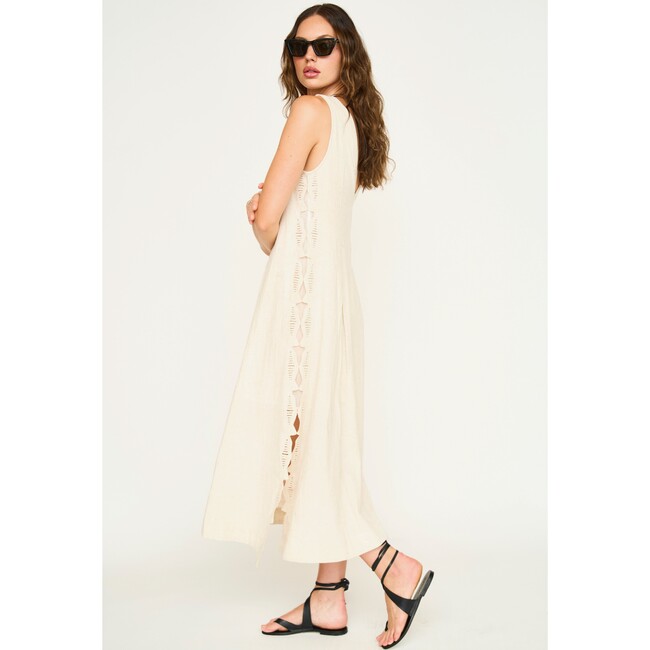 Barcelona Dress, Oat Marine Eyelet - Dresses - 5