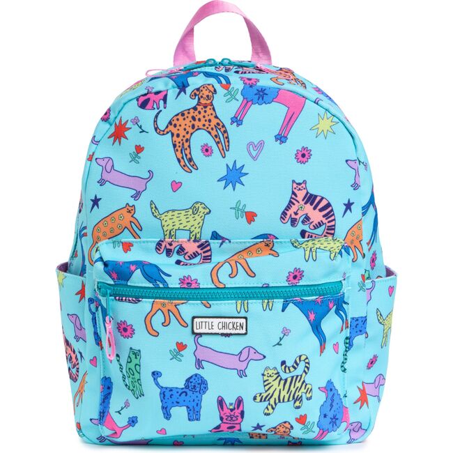 Kids' Backpack, Cats & Dogs Print