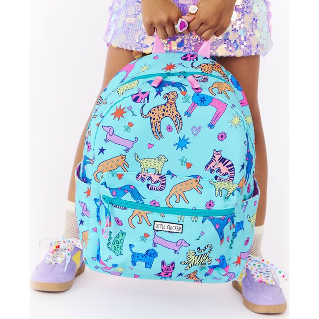 Kids' Backpack, Cats & Dogs Print - Backpacks - 3