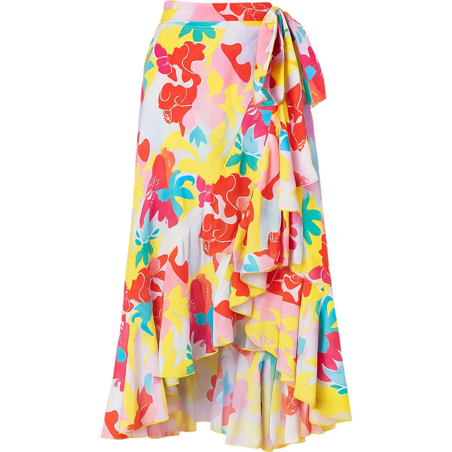 Women's Cover-Up Ruffle Hem Wrap Skirt, Cocos Island