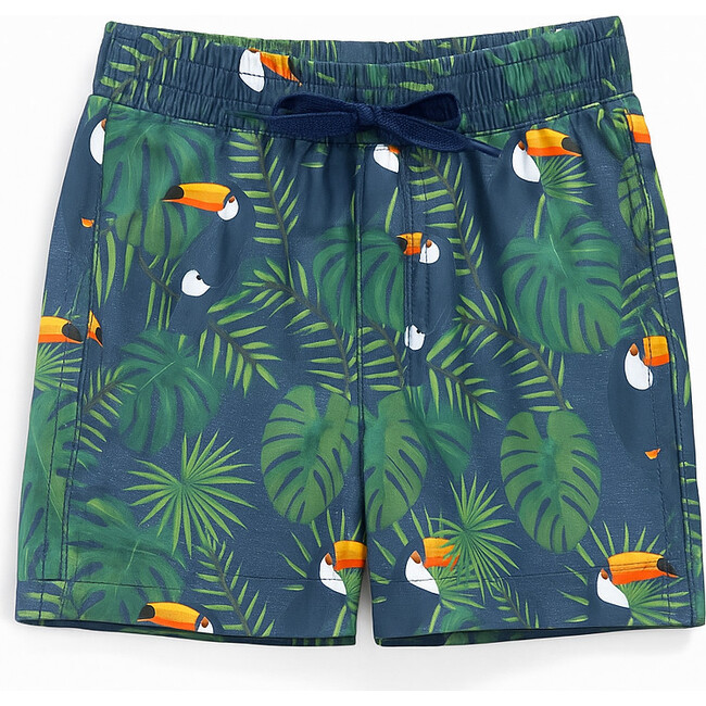 Gui Drawstring Swim Trunks, Tropical Toucan - Swim Trunks - 1
