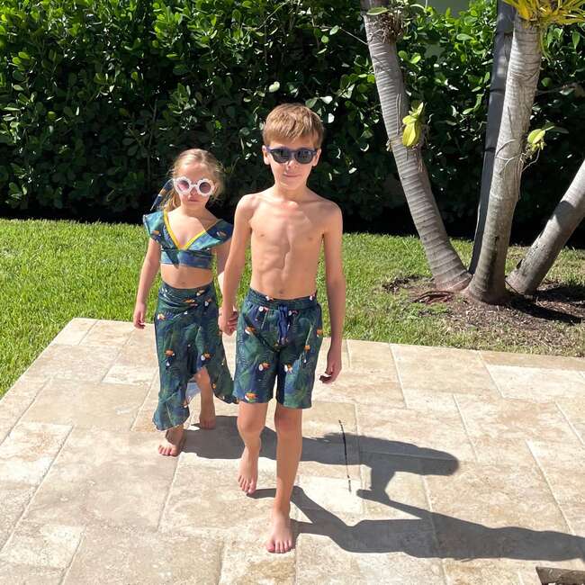 Gui Drawstring Swim Trunks, Tropical Toucan - Swim Trunks - 2