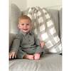 Bamboo Fleece Collared Jumpsuit, Sage - Rompers - 3
