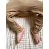 Waffle Convertible Pajama, Latte - Pajamas - 3