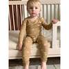 Waffle Convertible Pajama, Boho Leaves - Pajamas - 5
