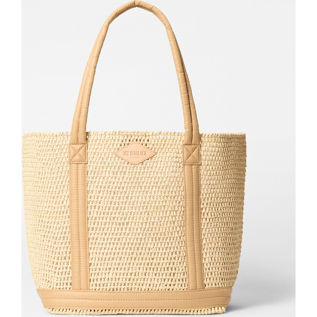 Medium Crochet Tote, Camel