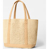 Medium Crochet Tote, Camel - Bags - 2