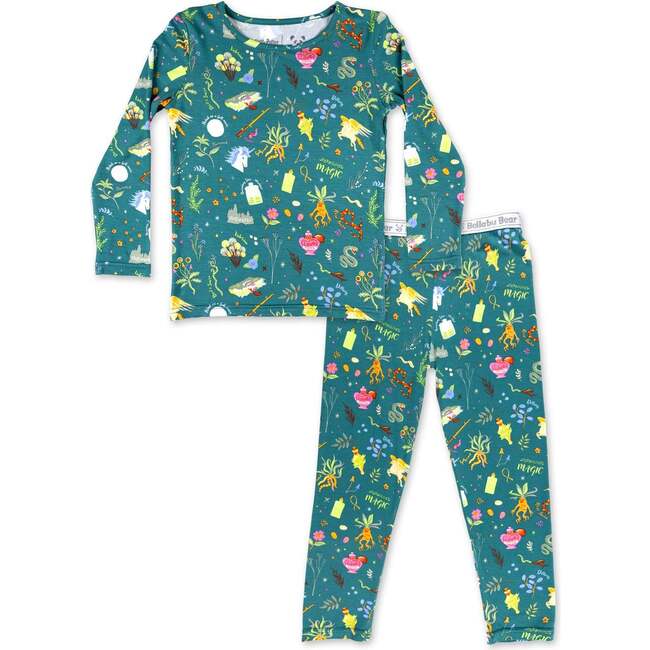 Mandrakes Potions & Herbs Bamboo Kids Pajamas, Green