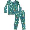 Mandrakes Potions & Herbs Bamboo Kids Pajamas, Green - Pajamas - 1 - thumbnail