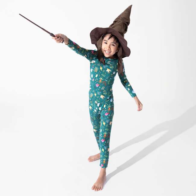 Mandrakes Potions & Herbs Bamboo Kids Pajamas, Green - Pajamas - 3