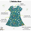 Mandrakes Potions & Herbs Bamboo Girls' Short Sleeve Dress, Green - Dresses - 2