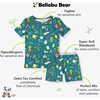 Mandrakes Potions & Herbs Bamboo Kids Pajama Short Set, Green - Pajamas - 2