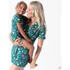 Mandrakes Potions & Herbs Bamboo Kids Pajama Short Set, Green - Pajamas - 6