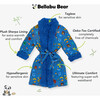 House Pride Bamboo Kids Sherpa Robe, Blue - Robes - 2